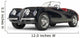 Black Vintage Car Shot Wall Decal