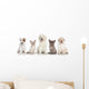 Group Kitten and Puppies Wall Decal