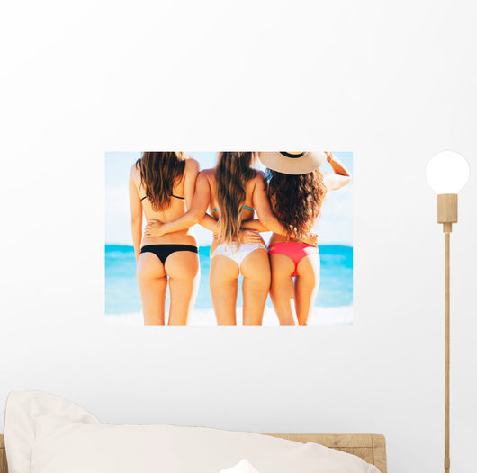 Sexy Girls in Bikinis Wall Mural