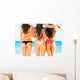 Sexy Girls in Bikinis Wall Mural