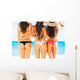 Sexy Girls in Bikinis Wall Mural