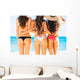 Sexy Girls in Bikinis Wall Mural