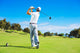 Man Playing Golf Wall Decal