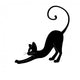 Black Cat Silhouette Wall Decal