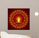 Creative Diwali greeting vector illustration Wall Mural