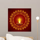 Creative Diwali greeting vector illustration Wall Mural