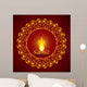 Creative Diwali greeting vector illustration Wall Mural