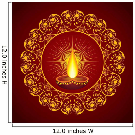 Creative Diwali greeting vector illustration Wall Mural
