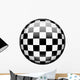 3D checkered flag Wall Decal