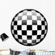 3D checkered flag Wall Decal