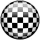 3D Checkered Flag Wall Decal