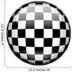 3D checkered flag Wall Decal
