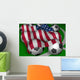 Usa Flag Soccer Wall Mural