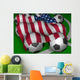 Usa Flag Soccer Wall Mural