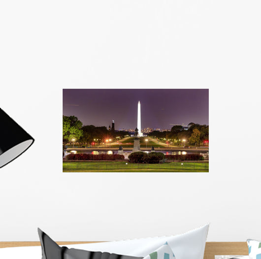 The Mall Smithsonian Washington Monument Nigh Washington DC Wall Mural