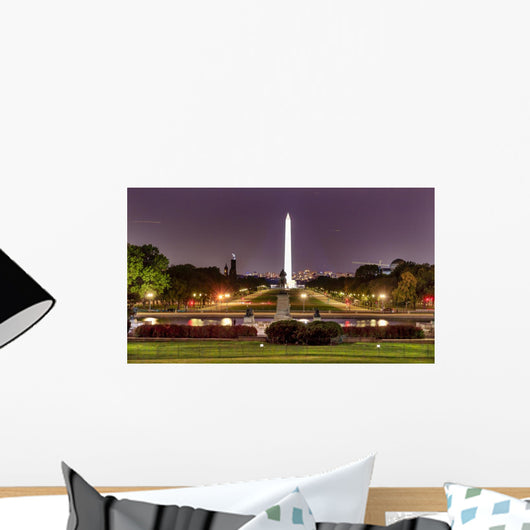 The Mall Smithsonian Washington Monument Nigh Washington DC Wall Mural
