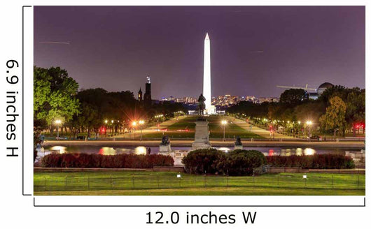 The Mall Smithsonian Washington Monument Nigh Washington DC Wall Mural