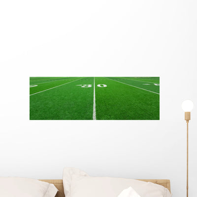 Football Field Wall Decal 2 shown on a wall