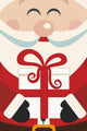Santa Claus Hold Christmas Gift Wall Decal 2