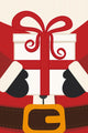 Santa Claus Hold Christmas Gift Wall Decal
