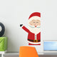 santa claus wave side vintage isolated background Wall Decal