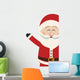 santa claus wave side vintage isolated background Wall Decal