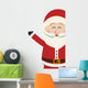 santa claus wave side vintage isolated background Wall Decal