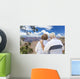 Happy Senior Couple Looking Out Over The Grand Canyon Wall Mural