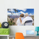 Happy Senior Couple Looking Out Over The Grand Canyon Wall Mural