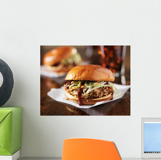 Two Pulled Pork BBQ Wall Decal