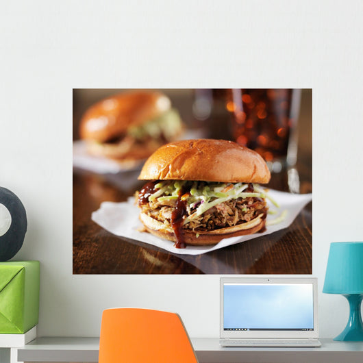 Two Pulled Pork BBQ Wall Decal
