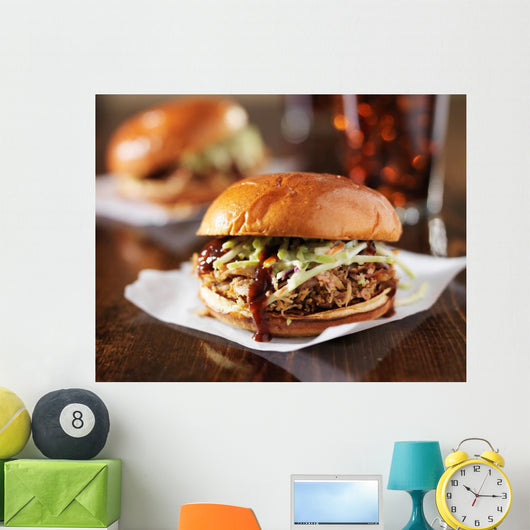 Two Pulled Pork BBQ Wall Decal