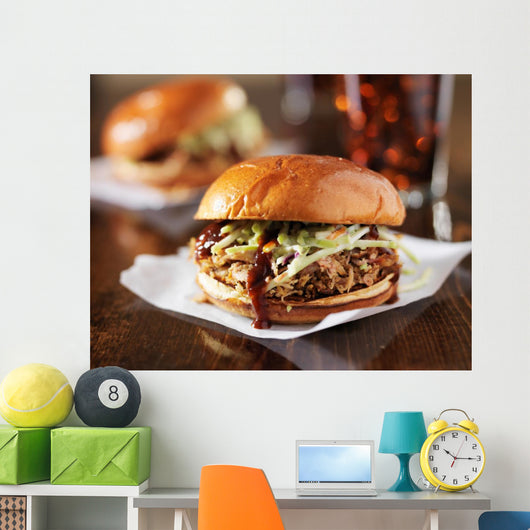 Two Pulled Pork BBQ Wall Decal