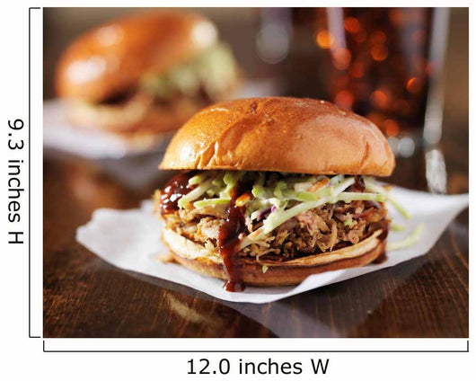 Two Pulled Pork BBQ Wall Decal