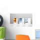 Choice of doors opening to vacation destinations Wall Mural