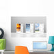 Choice of doors opening to vacation destinations Wall Mural