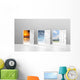 Choice of doors opening to vacation destinations Wall Mural