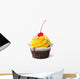 Yellow Cherry Cupcake Wall Decal