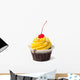 Yellow Cherry Cupcake Wall Decal