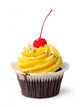 Yellow Cherry Cupcake Wall Decal