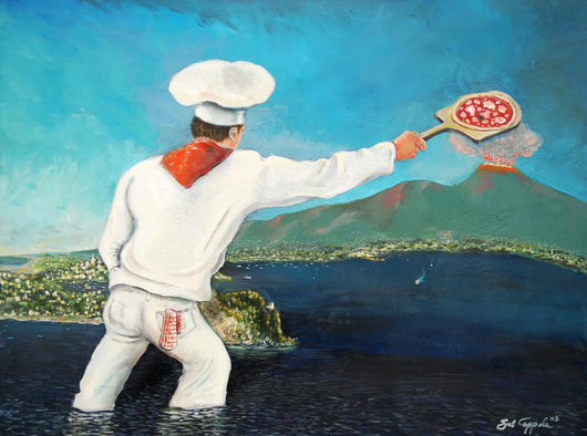 Italian Pizzaman Wall Decal
