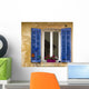 window with shutters,Cassis, France Wall Mural