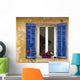 window with shutters,Cassis, France Wall Mural