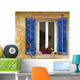 window with shutters,Cassis, France Wall Mural