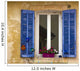 window with shutters,Cassis, France Wall Mural