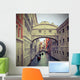 Bridge of sighs in Venice with gondolas Wall Mural