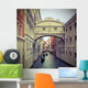 Bridge of sighs in Venice with gondolas Wall Mural