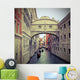 Bridge of sighs in Venice with gondolas Wall Mural