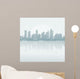 Silhouette background city Wall Mural