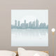 Silhouette background city Wall Mural